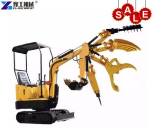 mini digger with attachments